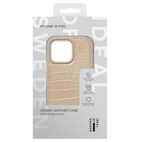 iDeal of Sweden Vegan Leather Backcover iPhone 16 Pro - Warm Beige Croco