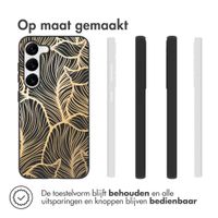 imoshion Design hoesje Samsung Galaxy S23 - Bladeren / Zwart