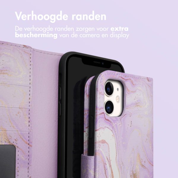 imoshion Design Bookcase Apple iPhone 11 - Purple Marble