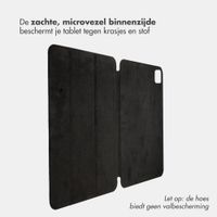 Accezz Leather Trifold Bookcase Apple iPad Pro 13 (2025) M5 / (2024) M4 - Zwart