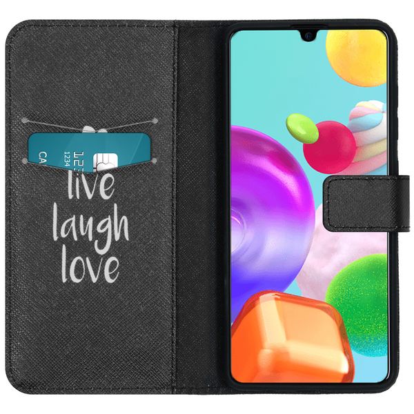 imoshion Design Softcase Bookcase Galaxy A41 - Live Laugh Love