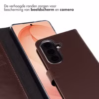 Selencia Echt Leren Bookcase Samsung Galaxy S26 Plus - Bruin