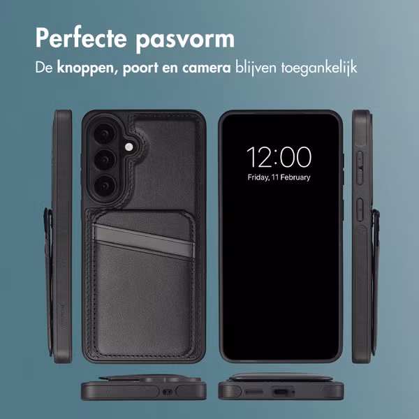 imoshion Backcover met kaarthouder en stand Samsung Galaxy S26 Plus - Zwart