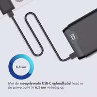 imoshion Powerbank 27.000 mAh - Quick Charge en Power Delivery - Zwart