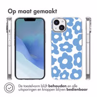 imoshion Design hoesje Apple iPhone 14 - Retro Blue Flowers