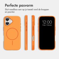imoshion Color Backcover met Thin MagSafe Ring Apple iPhone 16 - Oranje