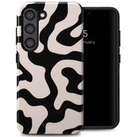 Selencia Vivid Tough Backcover Samsung Galaxy S23 - Art Wave Black