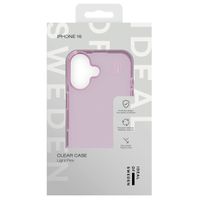 iDeal of Sweden Clear Case iPhone 16 - Light Pink