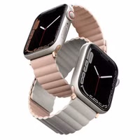 Uniq Revix dubbelzijdig bandje Apple Watch Series 1 t/m 9 / SE (38/40/41 mm) | Series 10 / 11 (42 mm) - Blush Pink / Beige