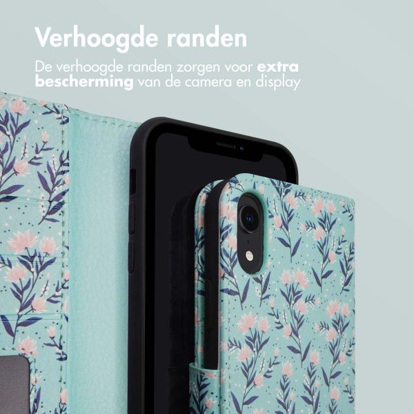 imoshion Design Bookcase Apple iPhone Xr - Blue Flowers