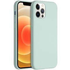 Accezz Liquid Silicone Case Apple iPhone 12 (Pro) - Sky blue