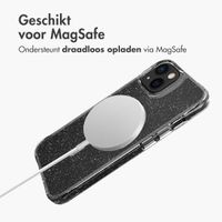 imoshion Glitter Backcover met MagSafe iPhone 13 - Zilver