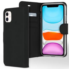 Accezz Wallet Softcase Bookcase Apple iPhone 11 - Zwart