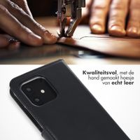 Selencia Echt Leren Bookcase Fairphone 6 - Zwart
