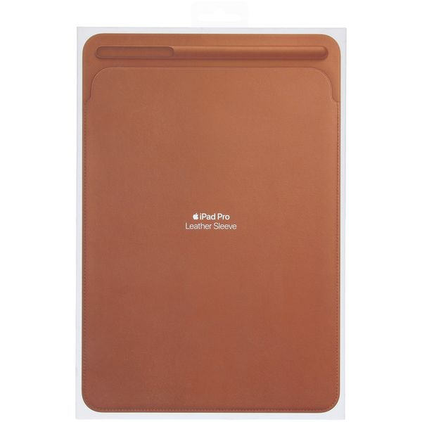 Apple Leather Sleeve iPad 9 (2021) 10.2 inch / 8 (2020) 10.2 inch / 7 (2019) 10.2 inch / Pro 10.5 (2017) / Air 3 (2019) - Saddle Brown