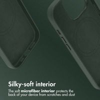 Accezz Leather Back Cover with MagSafe Apple iPhone 14 Pro - Cedar Green