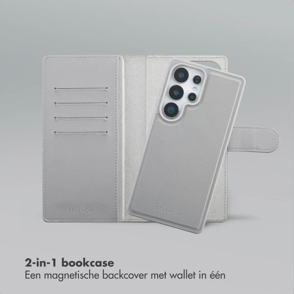 Selencia Olyn Uitneembare Bookcase met MagSafe Samsung Galaxy S25 Ultra - Grijs