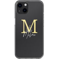 Gepersonaliseerd hoesje met hartje Apple iPhone 13 - Letter