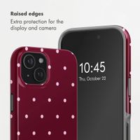 Selencia Vivid Back Cover with MagSafe Apple iPhone 15 - Happy Dots Burgundy