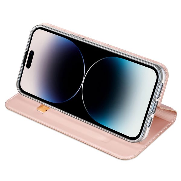 Dux Ducis Slim Softcase Bookcase iPhone 15 Pro - Rosé Goud