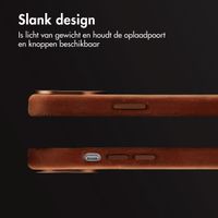 Accezz Vintage Leather Magsafe Backcover Apple iPhone 15 - Tabacco Cognac