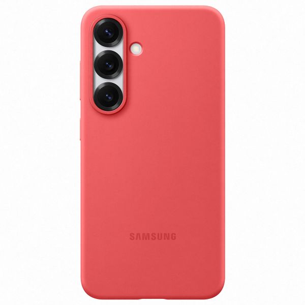 Samsung Originele Silicone Backcover Samsung Galaxy S25 - Rood