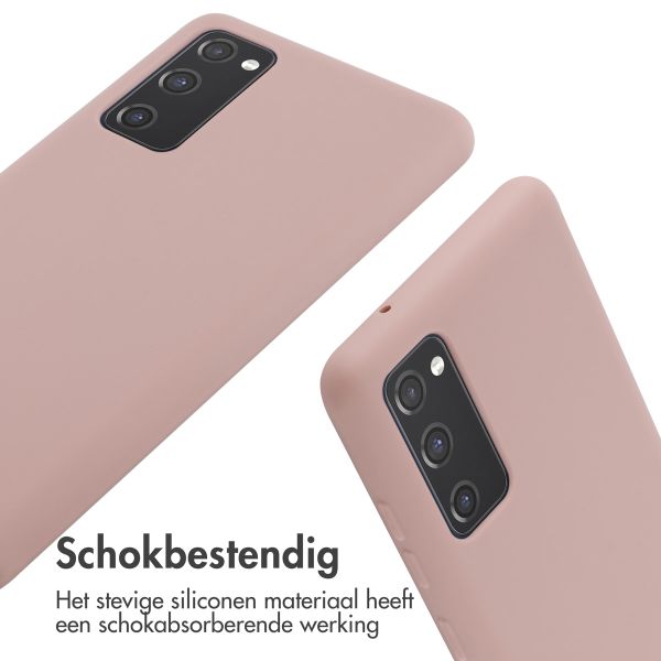 imoshion Siliconen hoesje met koord Samsung Galaxy S20 FE - Sand Pink