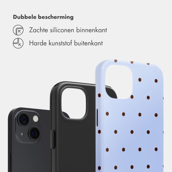 Selencia Vivid Backcover Apple iPhone 13 / 13 Pro - Happy Dots Digital Sky