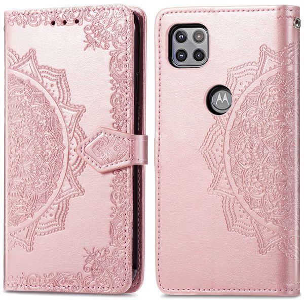 imoshion Mandala Bookcase Motorola Moto G 5G - Rosé Goud