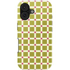 Selencia Vivid Backcover met MagSafe Apple iPhone 17 - Check This Olive