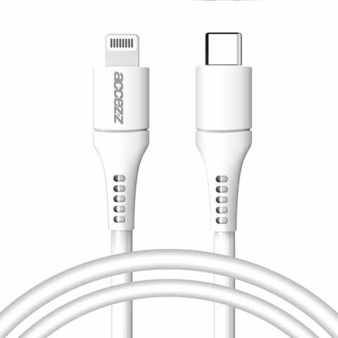 Accezz Lightning naar USB-C kabel - MFi certificering - 1 meter - Wit