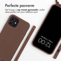 imoshion Siliconen hoesje met koord Apple iPhone 12 (Pro) - Bruin