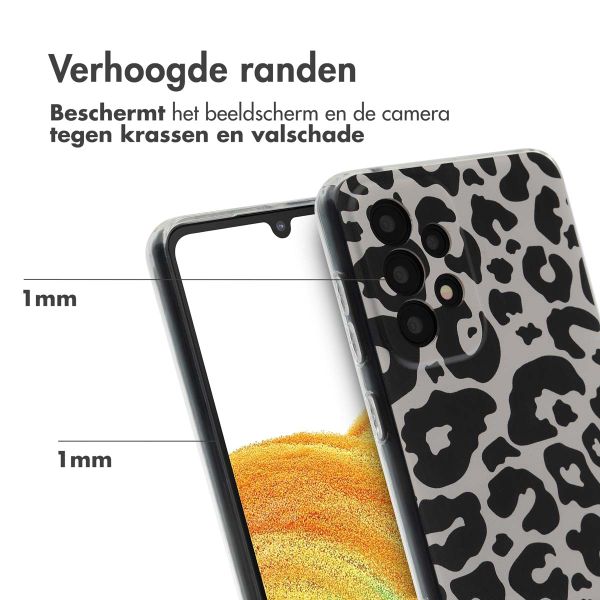 imoshion Design hoesje Samsung Galaxy A33 - Leopard Transparent