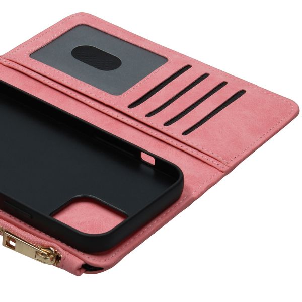 Luxe Portemonnee iPhone 12 (Pro) - Roze