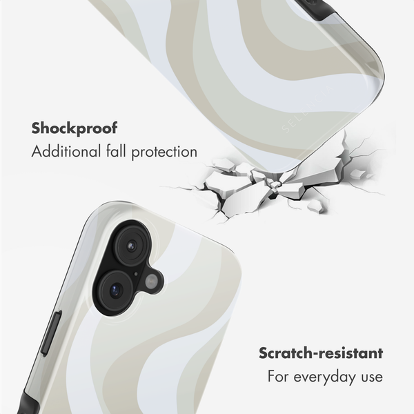 Selencia Vivid Back Cover with MagSafe Apple iPhone 17 - Desert Waves Beige