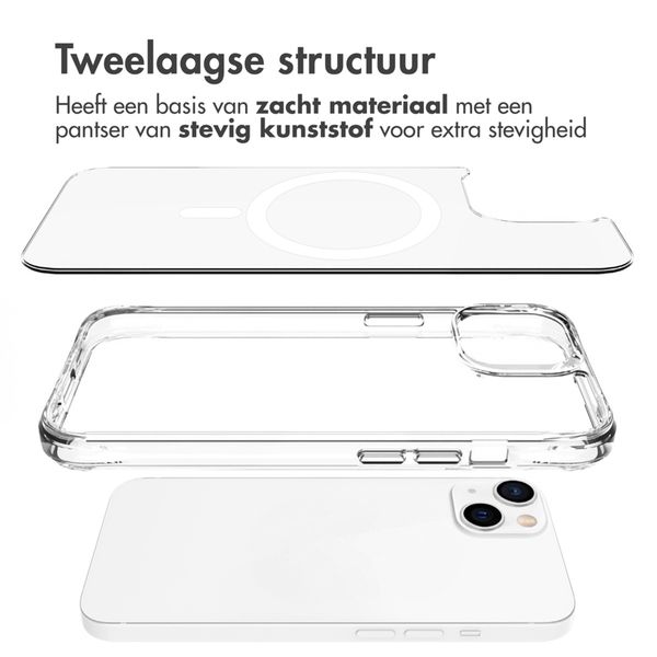 imoshion Rugged Air MagSafe Case Apple iPhone 13 - Transparant
