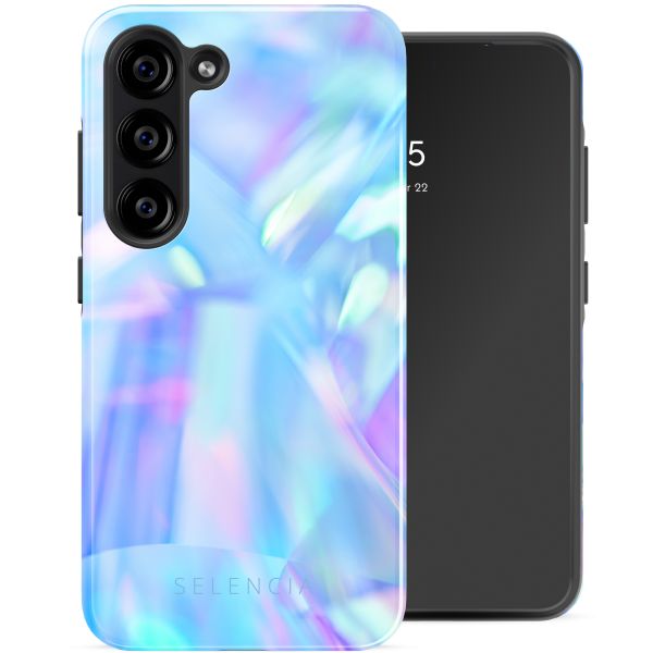 Selencia Vivid Tough Backcover Samsung Galaxy S23 - Holographic Blue Dream