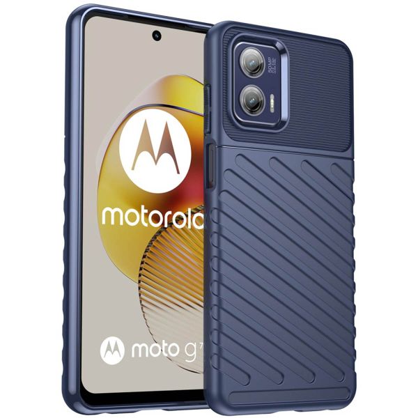 imoshion Thunder Backcover Motorola Moto G73 - Donkerblauw