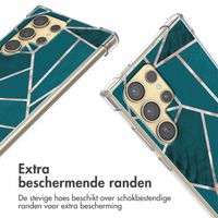 imoshion Design hoesje met koord Samsung Galaxy S24 Ultra - Petrol Green Graphic