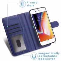 imoshion Luxe Portemonnee iPhone SE (2022 / 2020) 8 / 7 - Donkerblauw