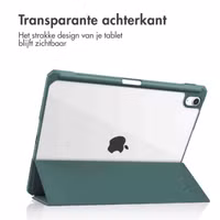 imoshion Trifold Hardcase Bookcase Apple iPad Air 11 inch (2025) M3 / (2024) M2 / Air 5 (2022) / Air 4 (2020) - Groen