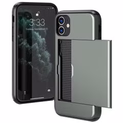 imoshion Backcover met pasjeshouder Apple iPhone 11 - Donkergroen