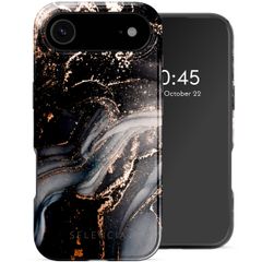 Selencia Vivid Backcover met MagSafe Apple iPhone Air - Chic Marble Black