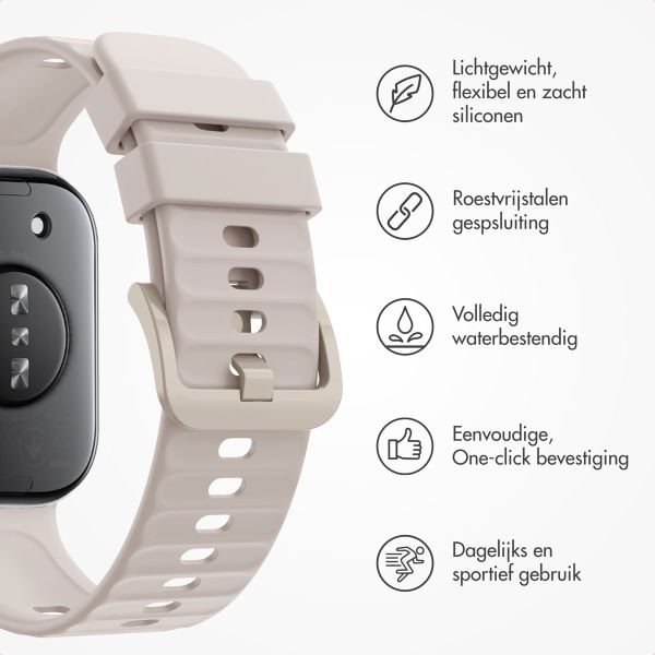 imoshion Siliconen bandje Huawei Watch Fit 4 / 4 Pro - Ivory White