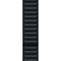 Apple Leather Link Apple Watch Series 1 t/m 11 / SE / Ultra (44/45/46/49 mm) - Maat S/M - Midnight