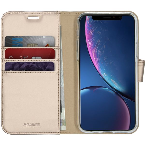 Accezz Wallet Softcase Bookcase Apple iPhone 11 Pro - Goud