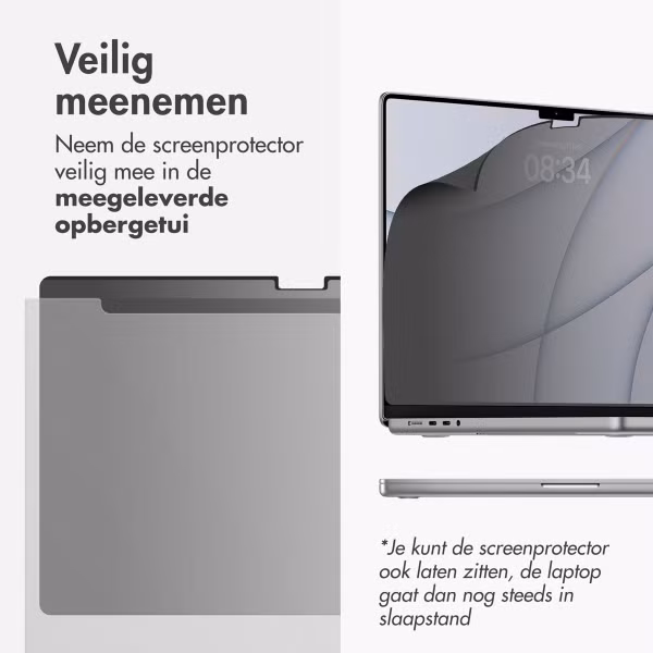 Accezz Magnetische Privacy Screenprotector Apple MacBook Pro 16 inch (2021) / Pro 16 inch (2023) M3 chip