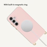 Selencia Rivièra MagSafe Case with detachable hooks Samsung Galaxy S25 / S24 - Sorbet Pink