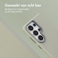 Accezz MagSafe Leather Backcover Samsung Galaxy S26 Ultra - Light Grey
