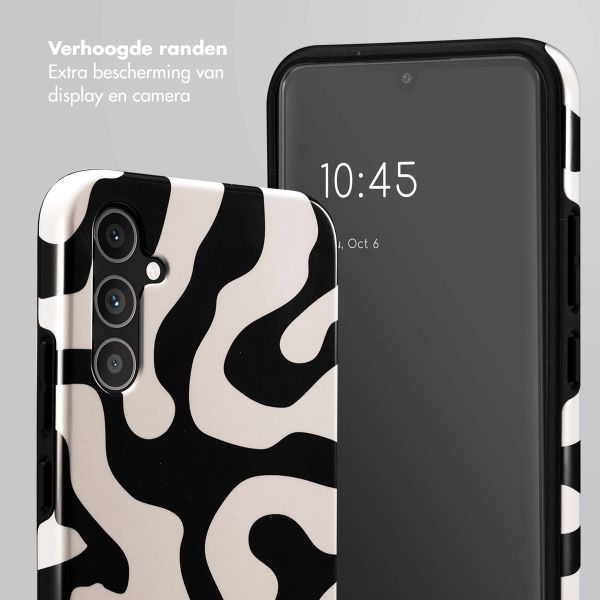 Selencia Vivid Backcover Samsung Galaxy A34 (5G) - Art Wave Black